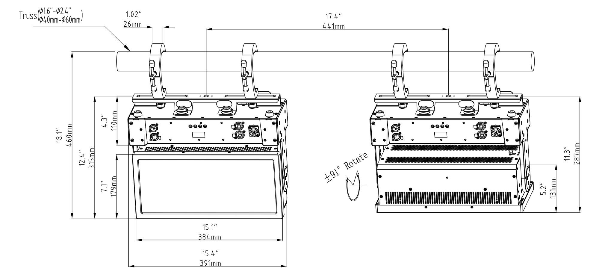 990730220034 FINE 1000C STROBE Dimension drawing 2024-10-16_00