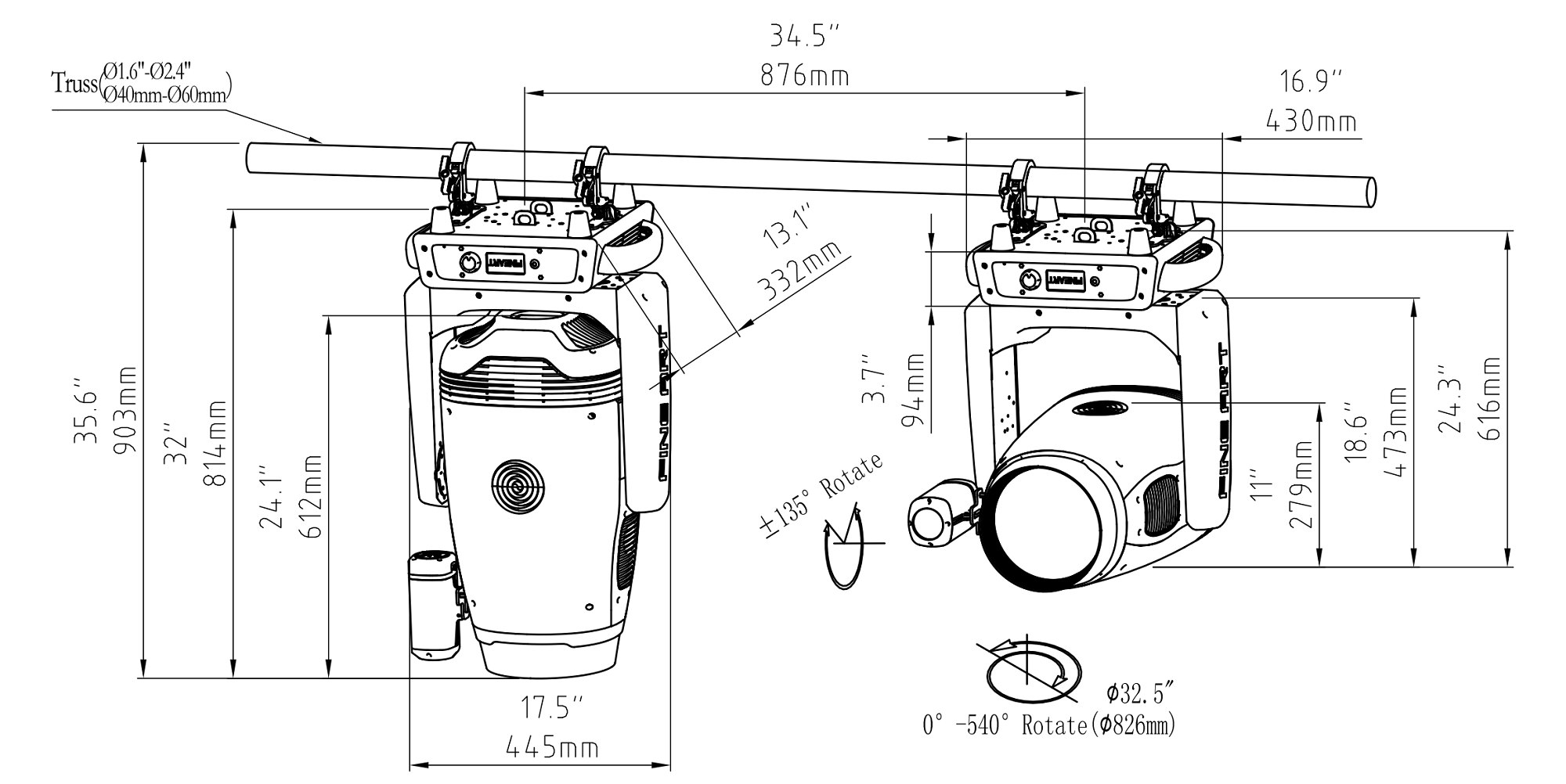 910395210168 FINE 1700LH ISPOT LED Dimension drawing  2024-10-14_00